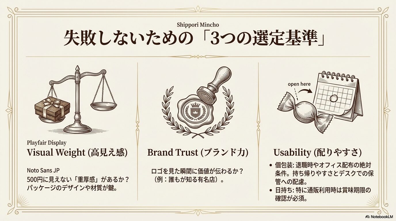 500円でも安っぽく見えないための高見え感・ブランド力・実用性の3つの基準