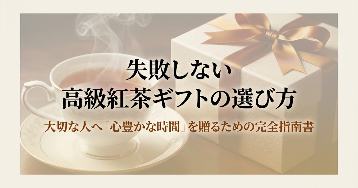 失敗しない高級紅茶ギフトの選び方と完全指南書のタイトル画像