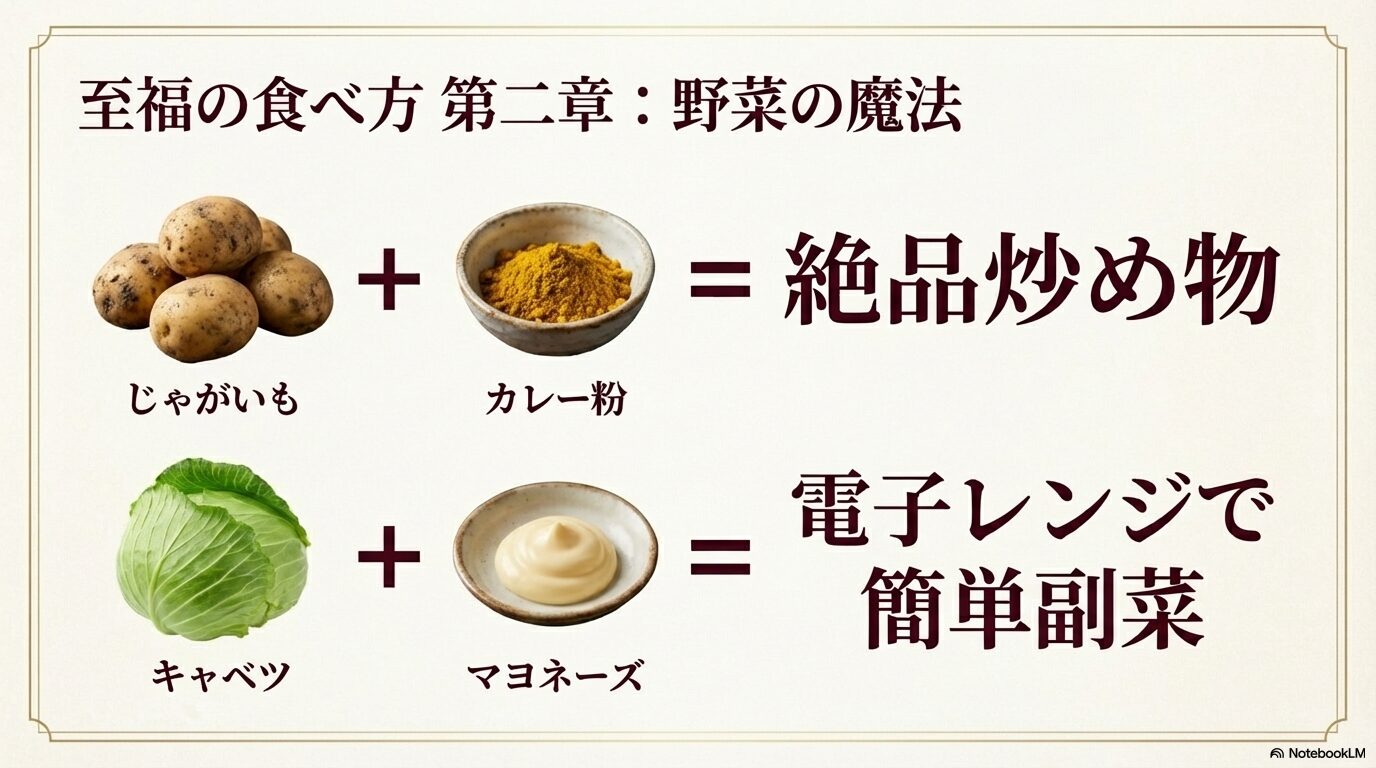 コンビーフと合わせて絶品炒め物になるじゃがいもと、簡単副菜になるキャベツの紹介